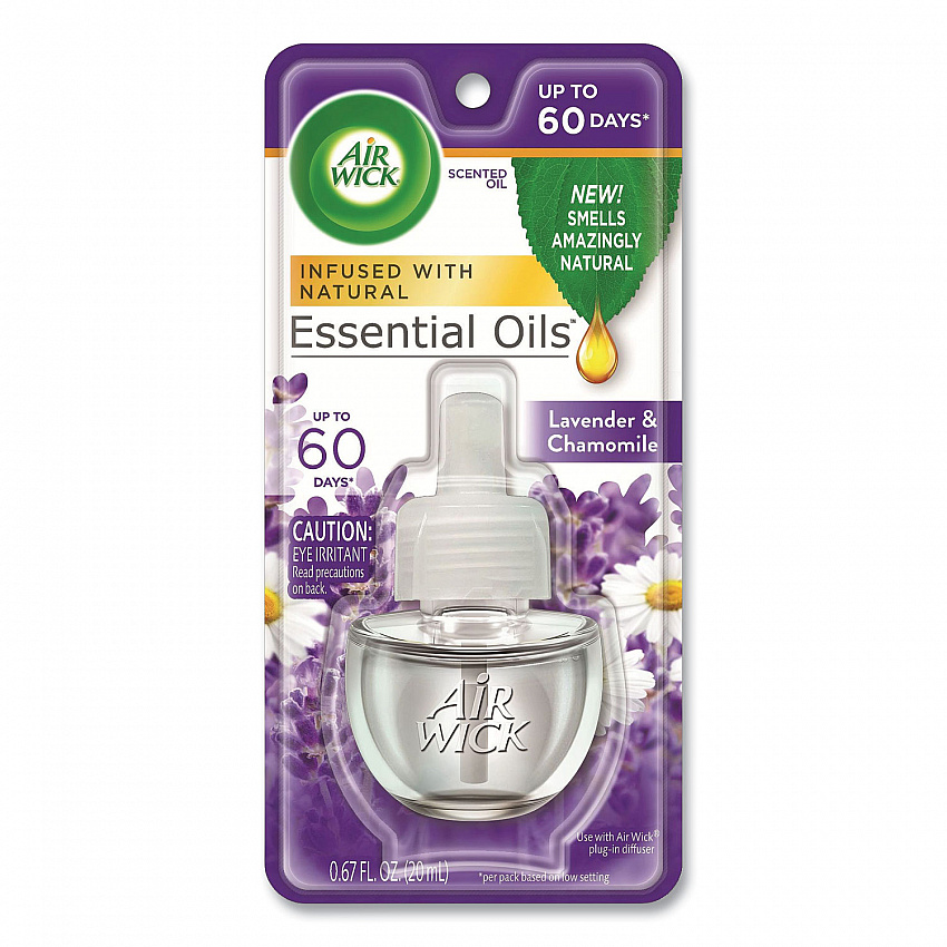 Scented Oil Refill, Lavender and Chamomile, 0.67 oz, 8/Carton (78297CT)