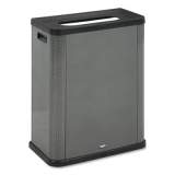 Rubbermaid Commercial Elevate Decorative Refuse Container, Landfill, 23 gal, 25.14 x 12.8 x 31.5, Pearl Dark Gray (2136963)