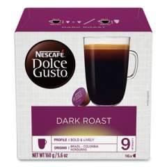 Nescafe Dolce Gusto Capsules, Dark Roast, 48/Carton (77317)