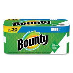 Bounty Select-a-Size Kitchen Roll Paper Towels, 2-Ply, White, 5.9 x 11, 123 Sheets/Roll, 8 Double Plus Rolls/Pack (66924)