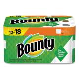 Bounty Kitchen Roll Paper Towels, 2-Ply, White, 48 Sheets/Single Plus Roll, 12 Rolls/Carton (65506)