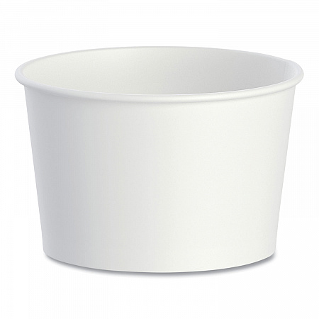 Double Poly Paper Food Containers, 8 oz, 3.8