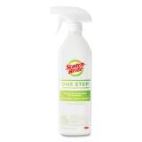 Scotch-Brite One Step Disinfectant and Cleaner, Light Fresh Scent, 28 oz Spray Bottle, 6/Carton (SB1STPRTUCT)