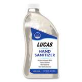 Lucas Oil Liquid Hand Sanitizer, 0.5 gal Bottle, Unscented, 6/Carton (11175)