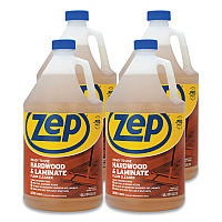 Hardwood and Laminate Cleaner, Fresh Scent, 1 gal, 4/Carton (ZUHLF128CT)