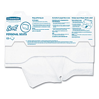 Personal Seats Sanitary Toilet Seat Covers, 15 x 18, White, 125/Pack (07410PK)