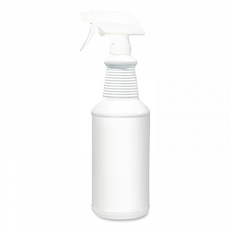 Water Only Spray Bottle, 32 oz, White, 12/Carton (05357)
