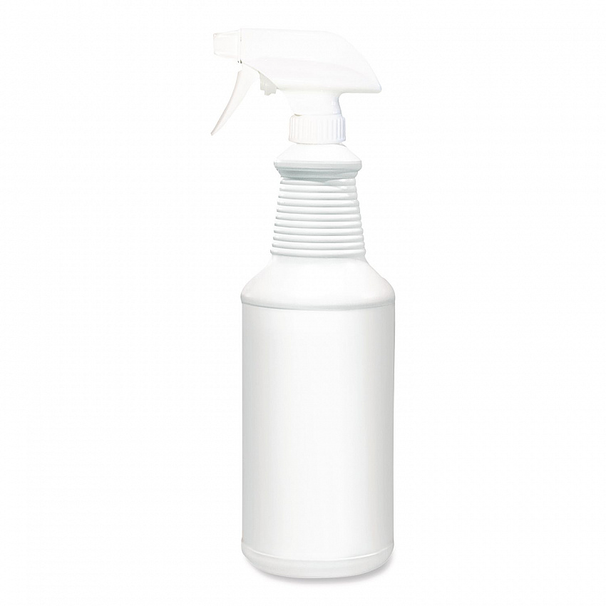 Water Only Spray Bottle, 32 oz, White, 12/Carton (05357)