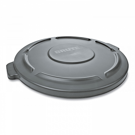 BRUTE Self-Draining Flat Top Lid, for 32 gal Round BRUTE Containers, 22.25