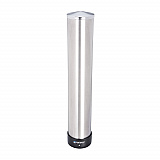 Large Water Cup Dispenser with Removable Cap, For 12 oz to 24 oz Cups, Stainless Steel (C3400P)