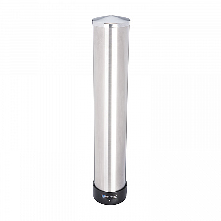 Large Water Cup Dispenser with Removable Cap, For 12 oz to 24 oz Cups, Stainless Steel (C3400P)