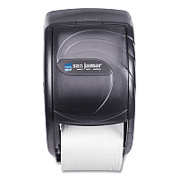 Duett Standard Bath Tissue Dispenser, Oceans, 7.5 x 7 x 12.75, Transparent Black Pearl (R3590TBK)
