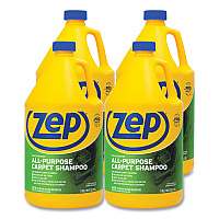 Concentrated All-Purpose Carpet Shampoo, Unscented, 1 gal Can, 4/Carton (ZUCEC128CT)