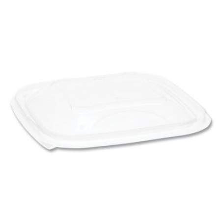 Pactiv Evergreen EarthChoice PET Container Lids, For 8/12/16 oz Container Bases, 5.5 x 5.5 x 0.38, Clear, 504/Carton (YSACLD05)
