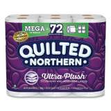 Quilted Northern Ultra Plush Bathroom Tissue, Mega Rolls, Septic Safe, 3-Ply, White, 4 x 4, 284 Sheets/Roll, 18 Rolls/Carton (874685)
