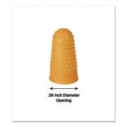 COSCO Fingertip Pads, Size 11, Small, Amber, 12/Pack (098172)