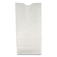 Grocery Paper Bags, 2# Size, 30# Basis Weight, 4.13" x 2.63" x 7.88", White, 500/Bundle (GW2500)