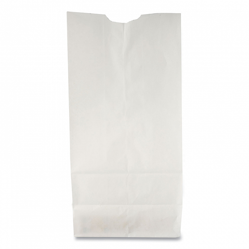 Grocery Paper Bags, 6# Size, 35# Basis Weight, 5.88" x 3.63" x 11", White, 500/Bundle (GW6500)
