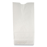 Grocery Paper Bags, 10# Size, 35# Basis Weight, 7" x 4.38" x 13.75", White, 500/Bundle (GW10500)