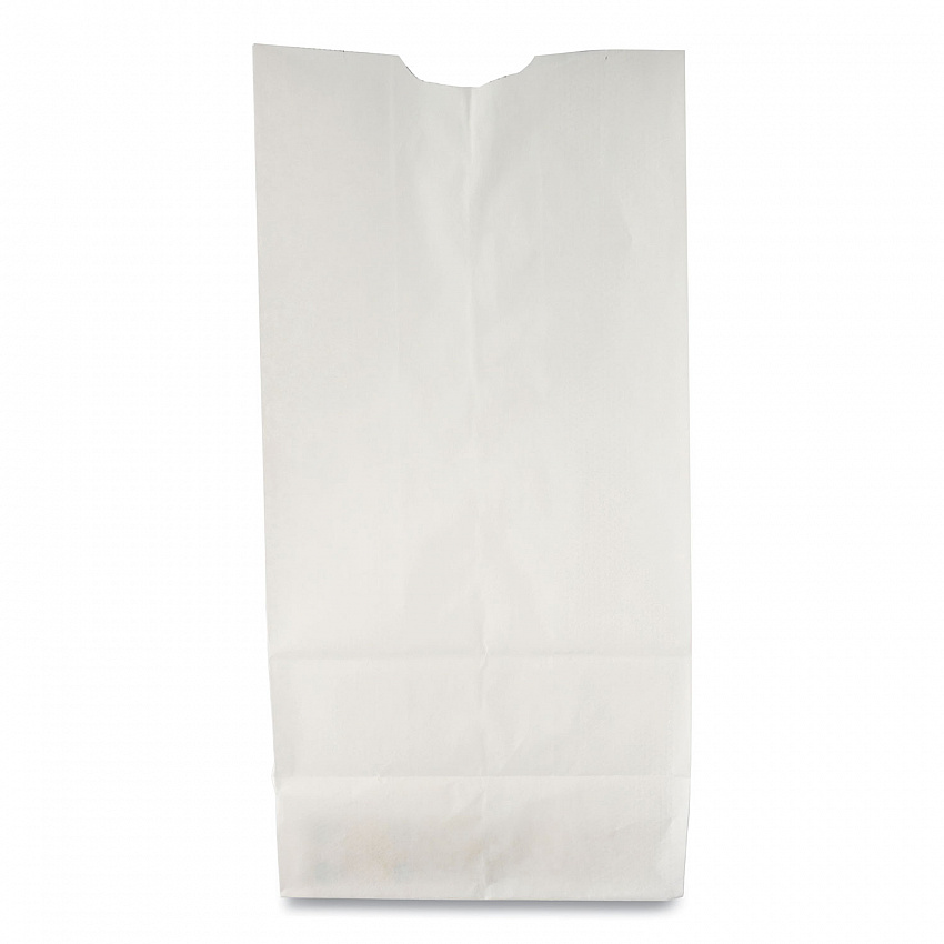 Grocery Paper Bags, 10# Size, 35# Basis Weight, 7" x 4.38" x 13.75", White, 500/Bundle (GW10500)