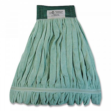 EchoFiber Microfiber Loop Mop, Medium, Split Microfiber, Green, 5