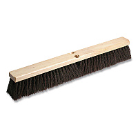 Polypropylene Push Broom Head, 3" Maroon Polypropylene Bristles, 24" Brush (MP24)
