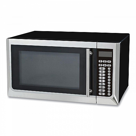 1.6 cu ft Countertop Microwave, 1,000 W, Black/Stainless Steel (MT16K3S)