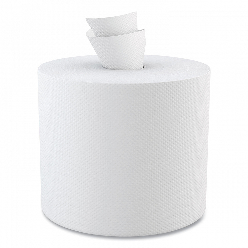 Center-Pull Hand Towels, 2-Ply, Perforated, 7.5 x 9, White, 600/Roll, 6 Rolls/Carton (6400)