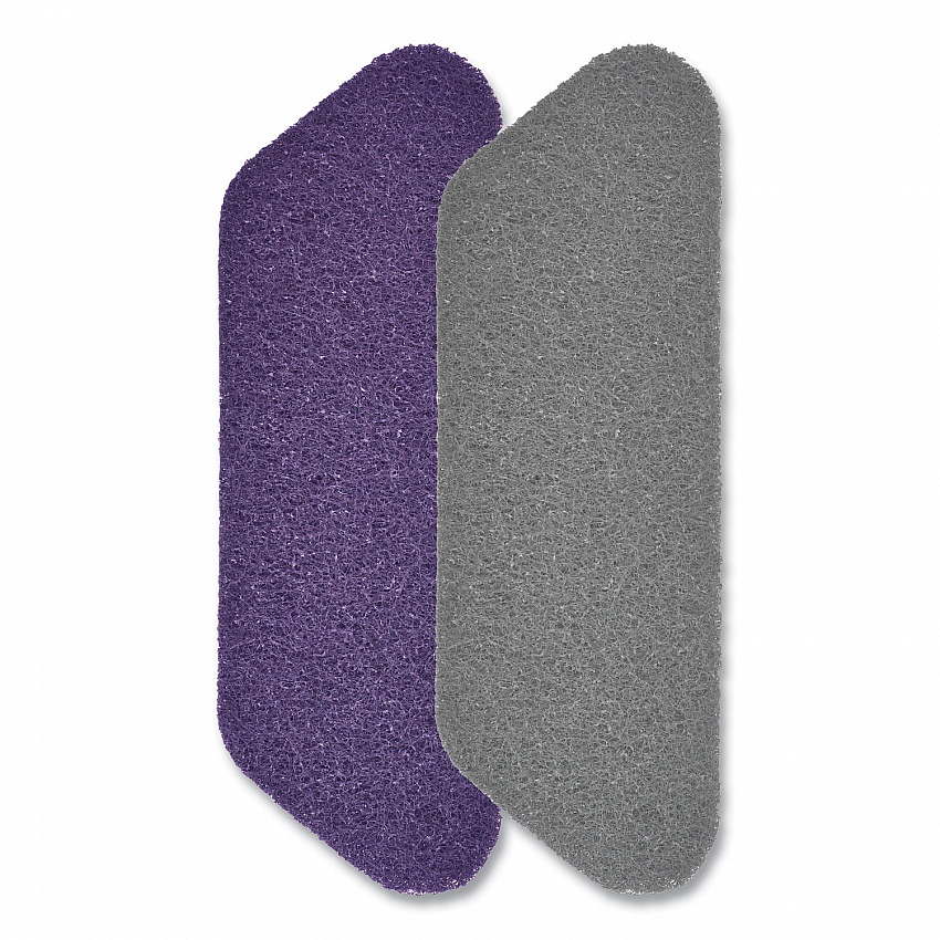 Twister Floor Pad, Crystal Shield, 17" Diameter, Gray, 2/Carton (D5934363)