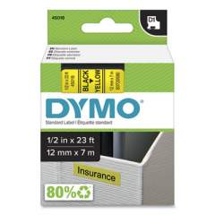 DYMO D1 High-Performance Polyester Removable Label Tape, 0.5" x 23 ft, Yellow (45018)