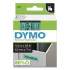 DYMO D1 High-Performance Polyester Removable Label Tape, 0.5" x 23 ft, Black on Green (45019)