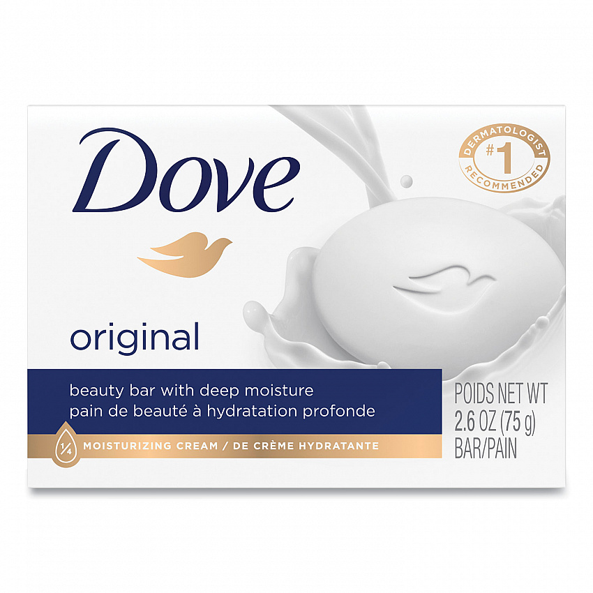 White Beauty Bar, Light Scent, 2.6 oz (61073EA)