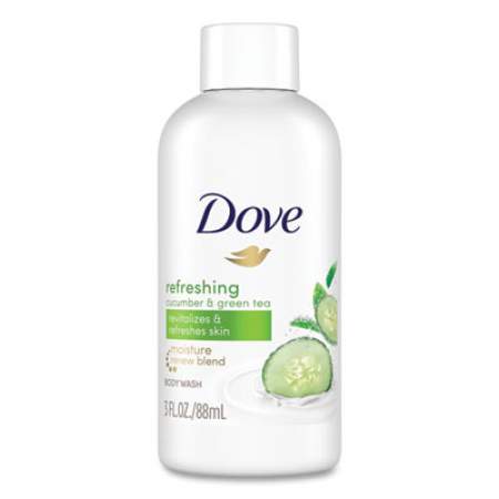 Dove Body Wash, Cucumber and Green Tea, 3 oz, 24/Carton (17266CT)