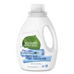 Seventh Generation Natural 2X Concentrate Liquid Laundry Detergent, Free and Clear, 33 loads, 50 oz (22769EA)