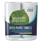 100% Recycled Paper Kitchen Towel Rolls, 2-Ply, 11 x 5.4, 140 Sheets/Roll, 2 Rolls/Pack, 12 Packs/Carton (13730)
