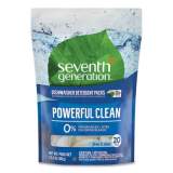 Seventh Generation Natural Dishwasher Detergent Concentrated Packs, Free and Clear, 20 Packets/Pack (22818PK)