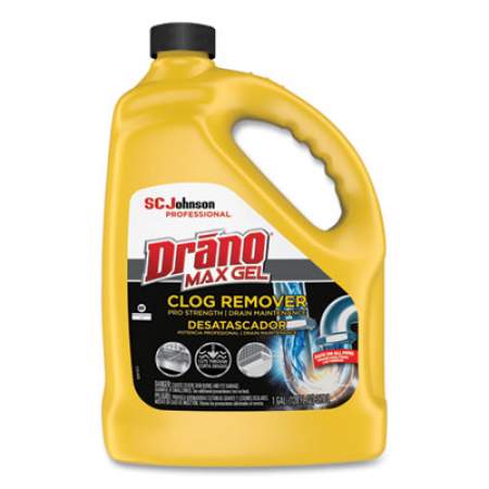 Drano Max Gel Clog Remover, Bleach Scent, 128 oz Bottle (696642EA)