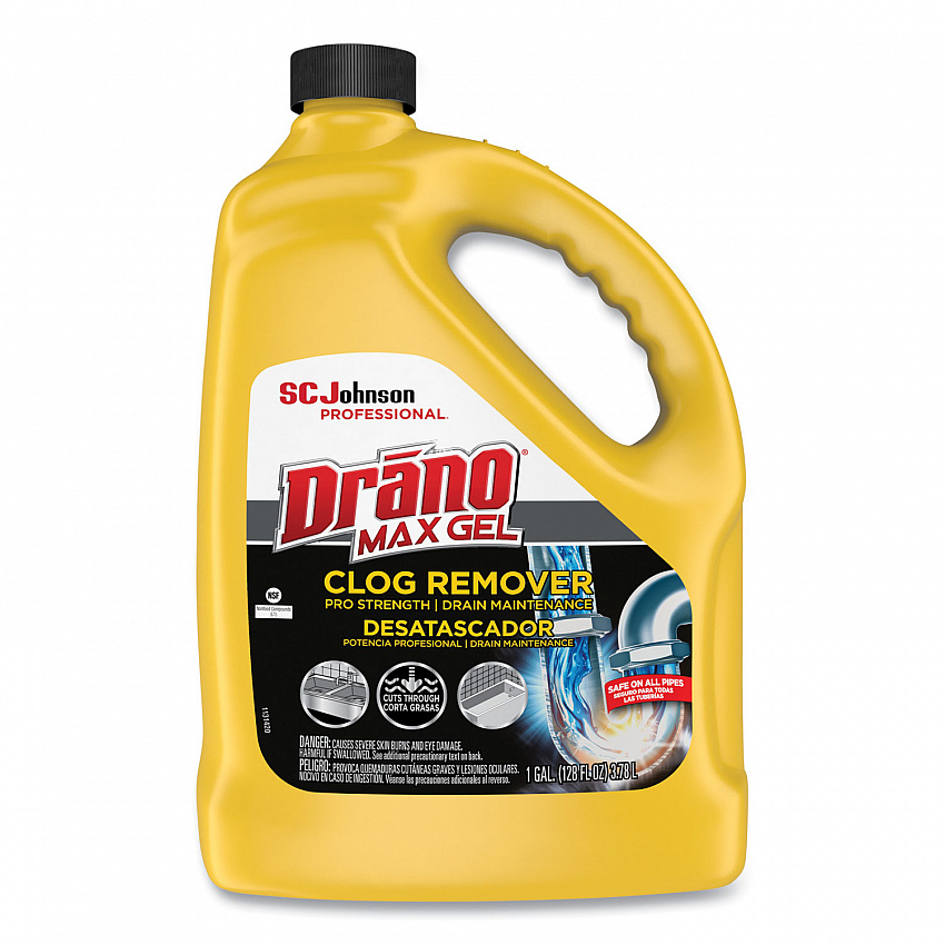 Max Gel Clog Remover, Bleach Scent, 128 oz Bottle (696642EA)