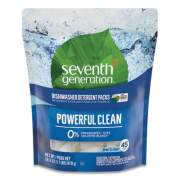 Seventh Generation Natural Dishwasher Detergent Concentrated Packs, Free and Clear, 45 Packets/Pack (22897)