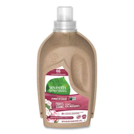 Seventh Generation Natural Liquid Laundry Detergent, Geranium Blossoms and Vanilla, 50 oz Bottle, 6/Carton (22828CT)