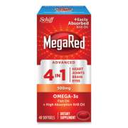 MegaRed Advanced 4-in-1 Omega-3 Softgel, 500 mg, 40 Count (98161)