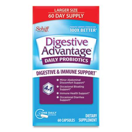 Digestive Advantage Daily Probiotic Capsule, 60 Count (96262)