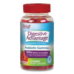Digestive Advantage Probiotic Gummies, Strawberry, 60 Count (93617)
