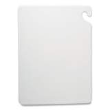 San Jamar Cut-N-Carry Color Cutting Boards, Plastic, 20w x 15d x 1/2h, White (CB152012WH)