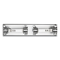 Locking Toilet Tissue Dispenser, 12.38 x 4.5 x 2.75, Chrome (R260XC)