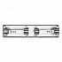 Locking Toilet Tissue Dispenser, 12.38 x 4.5 x 2.75, Chrome (R260XC)