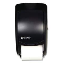 San Jamar Duett Standard Bath Tissue Dispenser, 2 Roll, 7 1/2w x 7d x 12 3/4h, Black Pearl (R3500TBK)