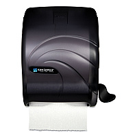 Element Lever Roll Towel Dispenser, Oceans, 12.5 x 8.5 x 12.75, Black Pearl (T990TBK)