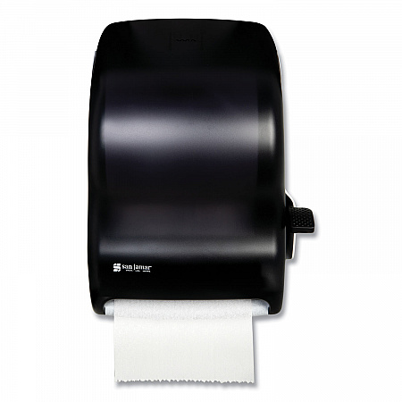 Lever Roll Towel Dispenser, Classic, 12.94 x 9.25 x 16.5, Transparent Black Pearl (T1100TBK)