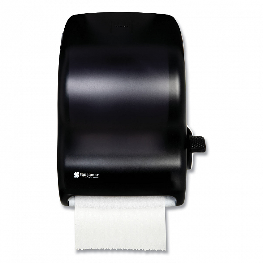 Lever Roll Towel Dispenser, Classic, 12.94 x 9.25 x 16.5, Transparent Black Pearl (T1100TBK)